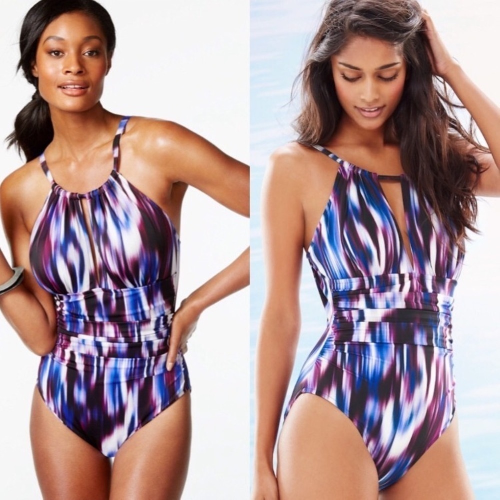 Magicsuit Woodstock Katrina One Piece Swimsuit in Purple